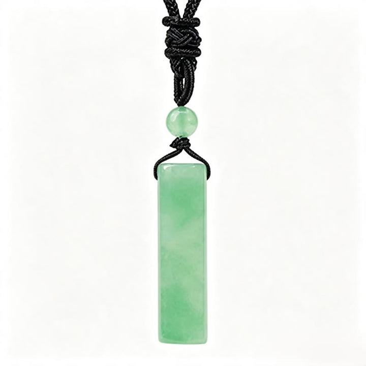 Buddha Stones Various Crystal Rose Quartz Green Aventurine Amethyst Cylinder Healing Necklace Pendant - Green Aventurine - image 3