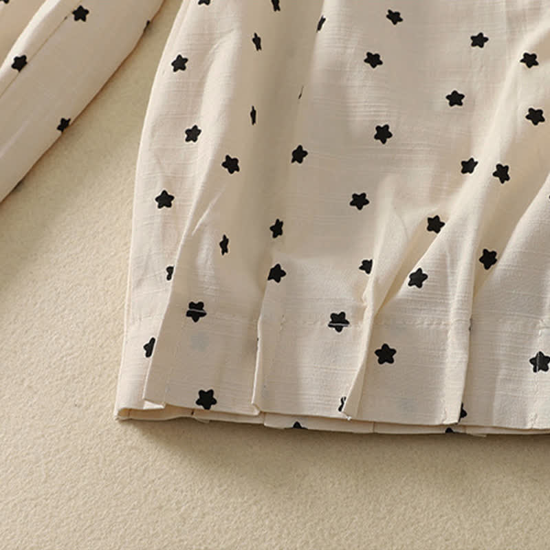 Buddha Stones Spring Summer Casual Boho Drawstring Striped Branch Star Capri Pants Women's Harem Pants With Pocket - image 11