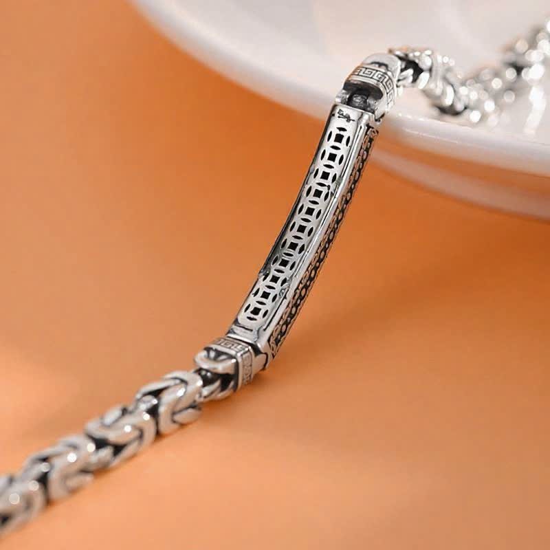 Buddha Stones Copper Dragon Bone Peace Pattern Chain Protection Bracelet - image 7