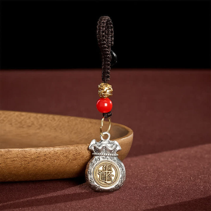 Buddha Stones Braided Chinese Zodiac Fu Character Fortune Keychains - image 4