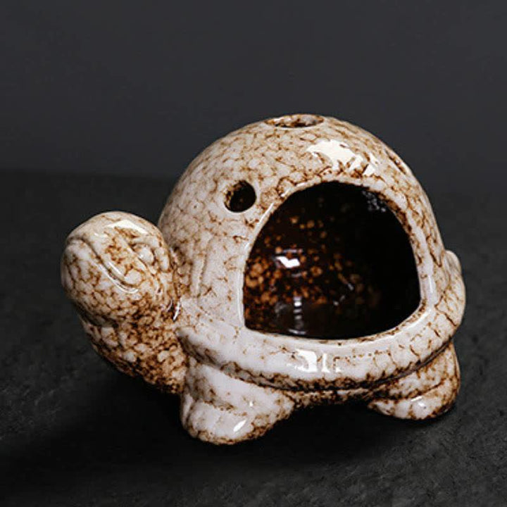 Buddha Stones Ceramic Turtle Endurance Incense Burner - image 9