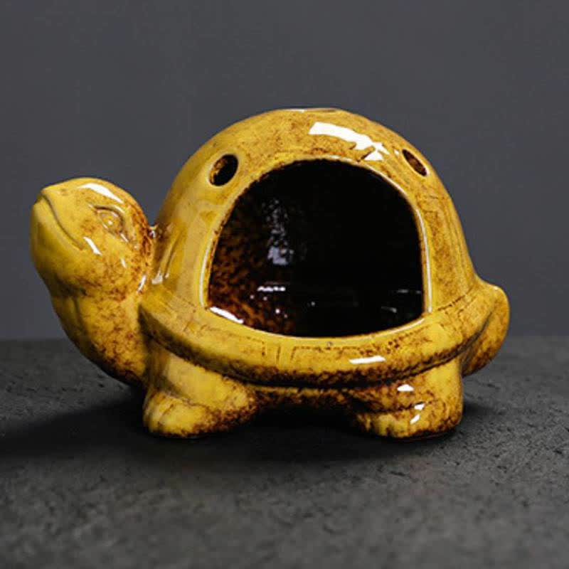 Buddha Stones Ceramic Turtle Endurance Incense Burner - image 13