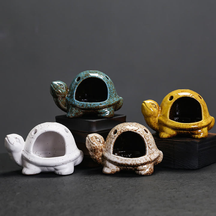 Buddha Stones Ceramic Turtle Endurance Incense Burner - image 20