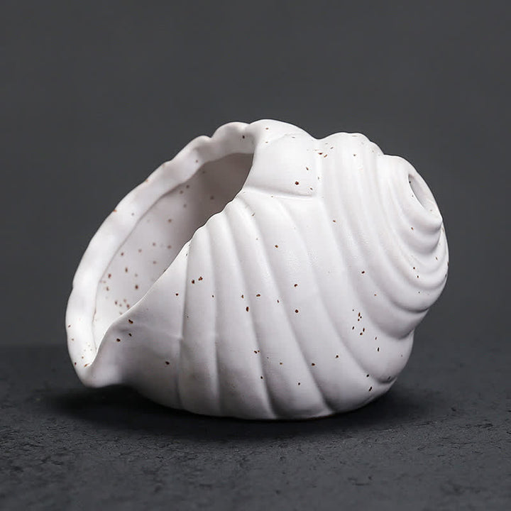 Buddha Stones Ceramic Shankha Purification Conch Shell Incense Burners - image 8