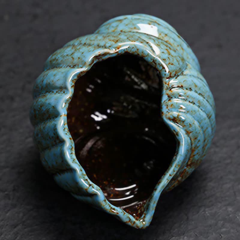 Buddha Stones Ceramic Shankha Purification Conch Shell Incense Burners - image 2