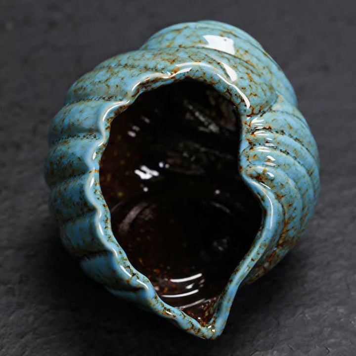 Buddha Stones Ceramic Shankha Purification Conch Shell Incense Burners - image 2