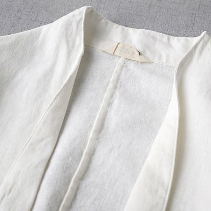 Buddha Stones Spring Fall Casual Minimalist Solid Women's Jacket With Pockets - image 2