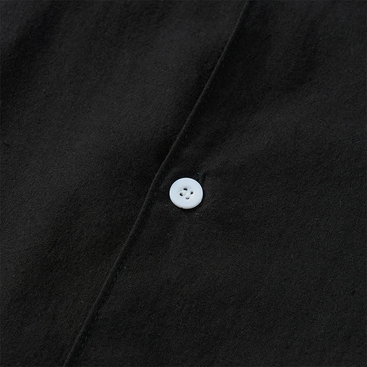 Buddha Stones Spring Fall Minimalist Classic Button-Up Solid Men's Long Sleeve Shirts - image 21