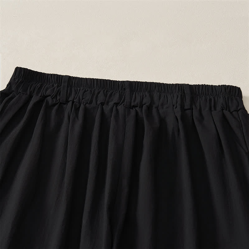 Buddha Stones Spring Summer Casual Basic Solid Ankle Pants Women's Straight Leg Pants With Pockets - image 13