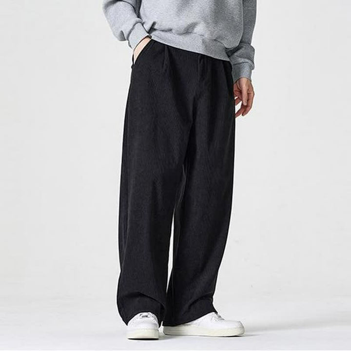 Buddha Stones Fall Winter Casual Solid Zipper Design Ankle Pants Men's Straight Leg Pants With Pocket - image 9