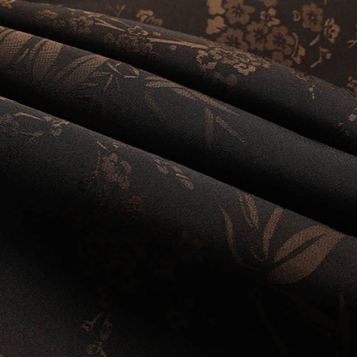 Buddha Stones Fall Winter Tang Style Vintage Mandarin Collar Frog Button Floral Men's Meditation Cloth With Pocket - image 15