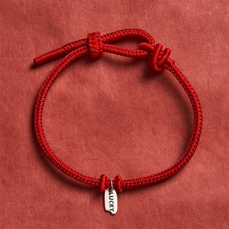Buddha Stones Handmade Braided Red String LUCKY Charm Adjustable Bracelet - Red - 5.91-7.48 in (15-19cm) - image 0