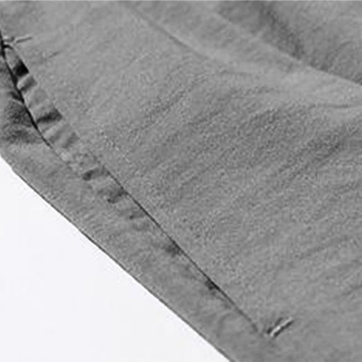 Buddha Stones Spring Summer Casual Drawstring Solid Cropped Pants Men's Tapered Pants With Pocket - image 27