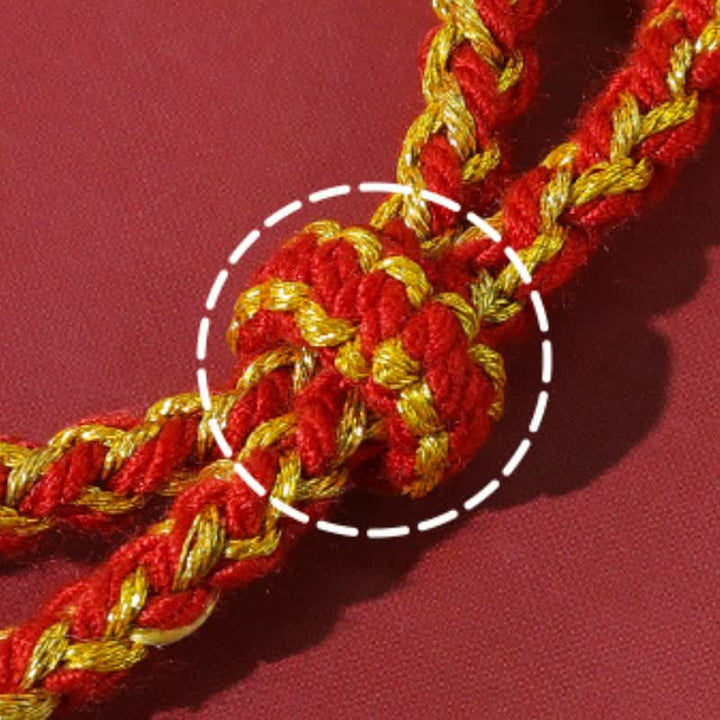 Buddha Stones Tibetan Om Mani Padme Hum Red String Protection Bracelet - image 10