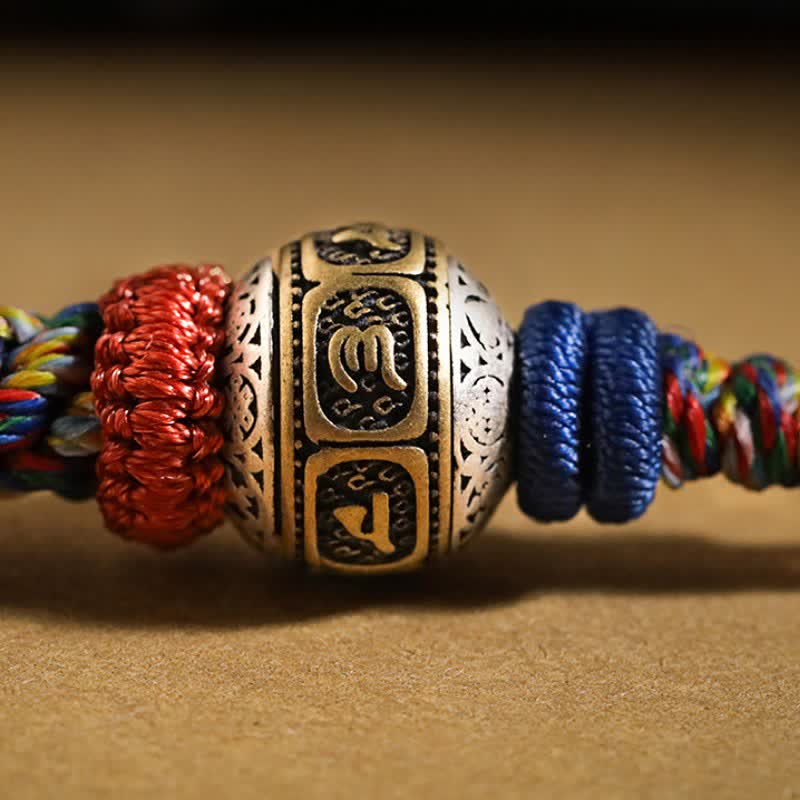 Buddha Stones Tibetan Braided Rope Zakiram Om Mani Padme Hum Peace Bracelet - image 9