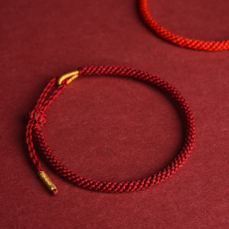 Buddha Stones Red String Hand-Woven Adjustable Protection Bracelet - image 1