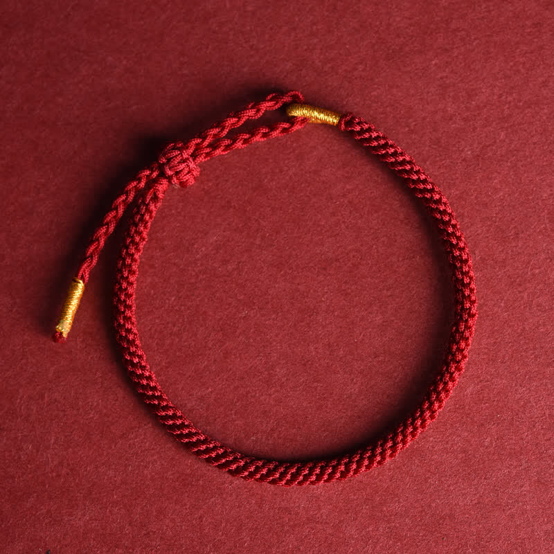 Buddha Stones Red String Hand-Woven Adjustable Protection Bracelet - image 2