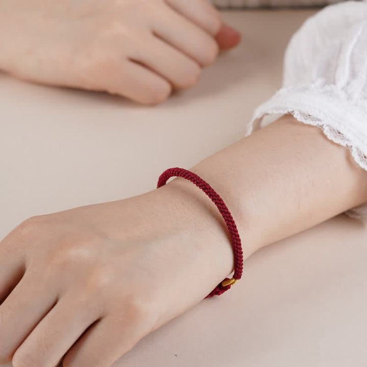 Buddha Stones Red String Hand-Woven Adjustable Protection Bracelet - image 3