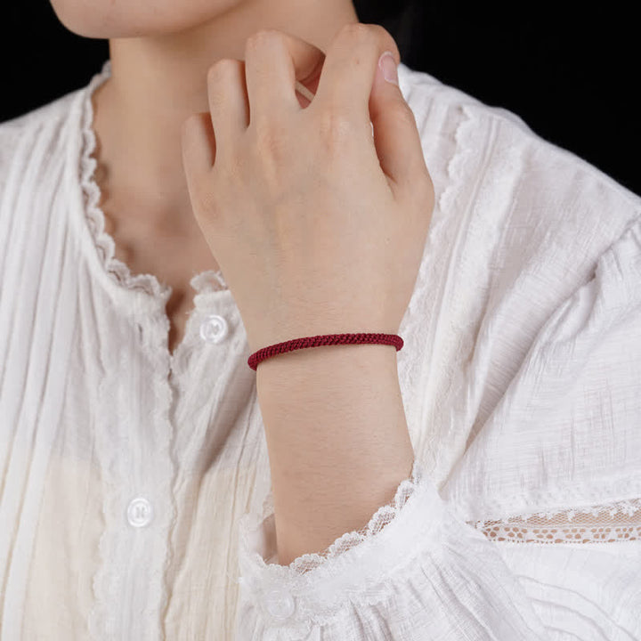 Buddha Stones Red String Hand-Woven Adjustable Protection Bracelet - image 4