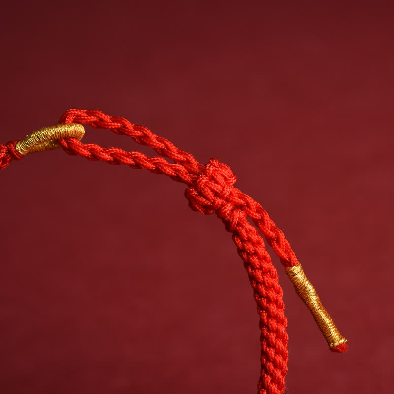 Buddha Stones Red String Hand-Woven Adjustable Protection Bracelet - image 9