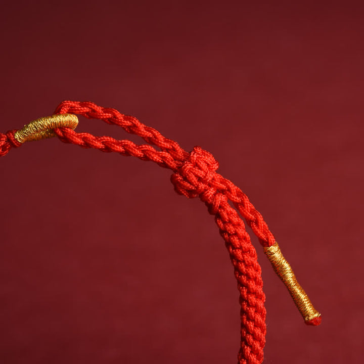 Buddha Stones Red String Hand-Woven Adjustable Protection Bracelet - image 9