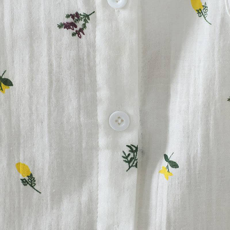 Buddha Stones Spring Fall Casual Button-Up Floral Women's Long Sleeve Shirts With Pocket - image 7