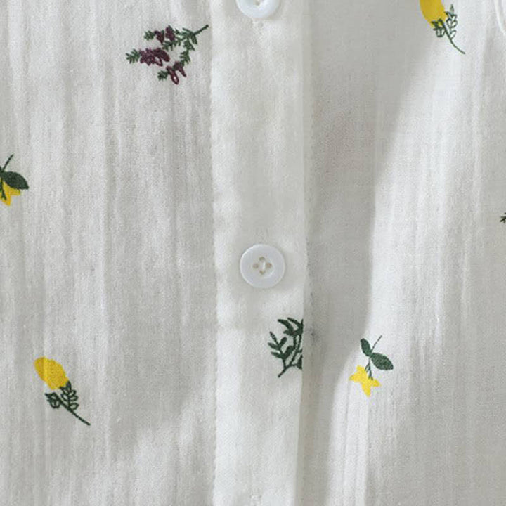 Buddha Stones Spring Fall Casual Button-Up Floral Women's Long Sleeve Shirts With Pocket - image 7