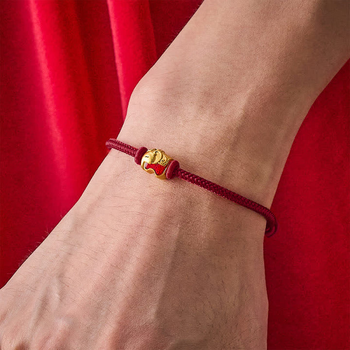 Buddha Stones Red String Elephant Copper Faith Bracelet - image 12