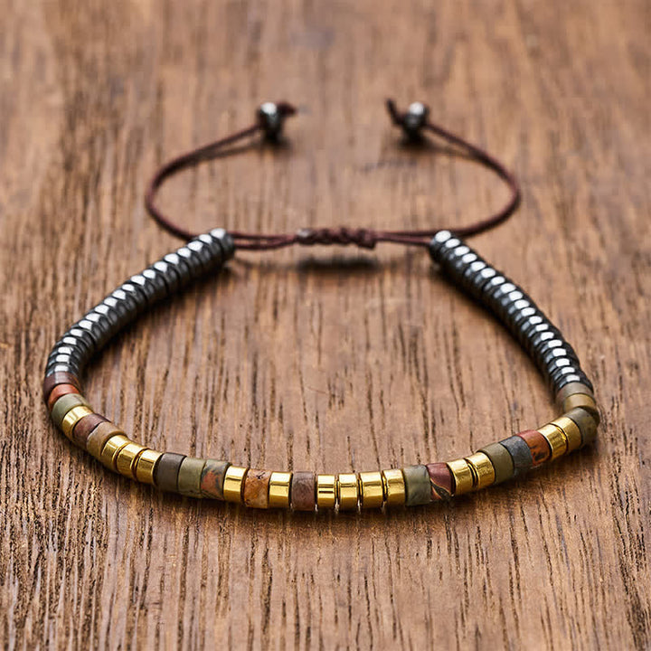 Buddha Stones Hematite Powerful Beads Bracelet - Gold - image 8