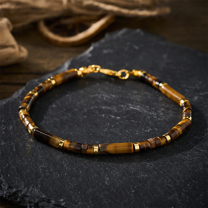 Buddha Stones Natural Tiger Eye Protection Beaded Bracelet - image 1
