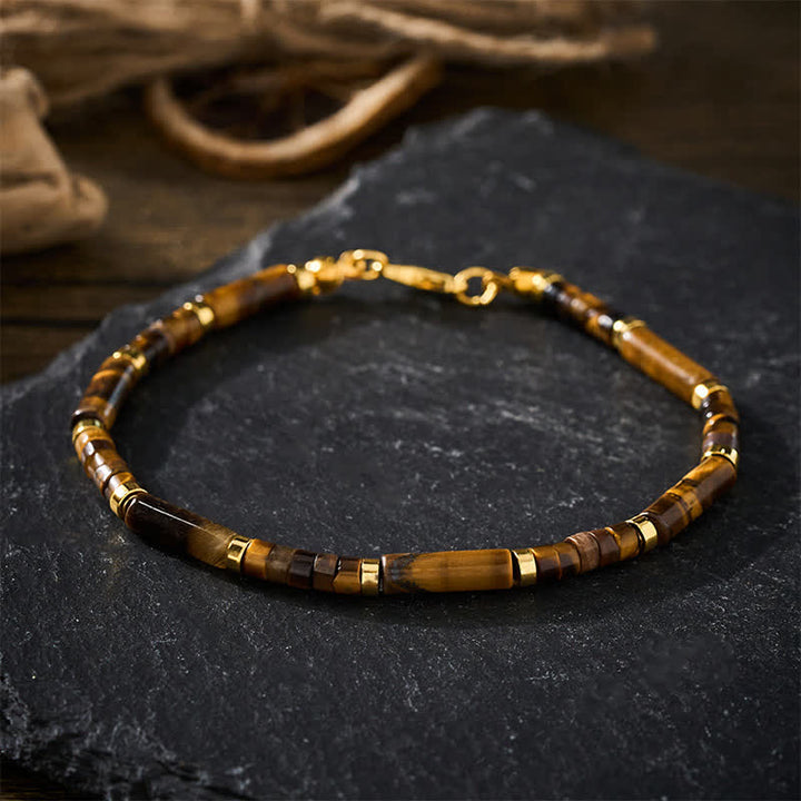 Buddha Stones Natural Tiger Eye Protection Beaded Bracelet - image 1