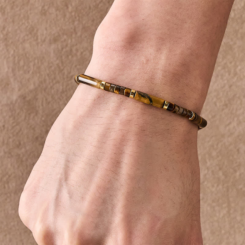 Buddha Stones Natural Tiger Eye Protection Beaded Bracelet - image 4