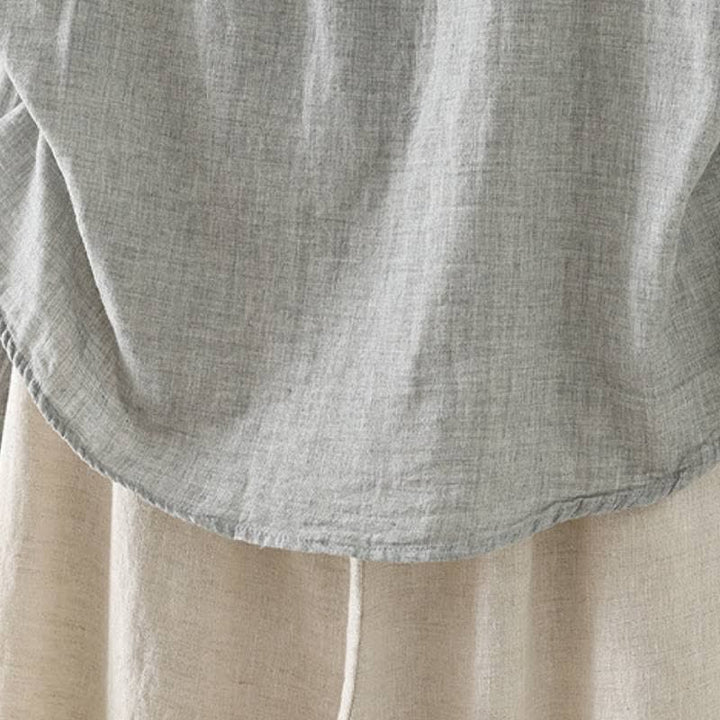 Buddha Stones Spring Casual Vintage Button-Up Contrast Collar Women's Long Sleeve Shirts - image 22