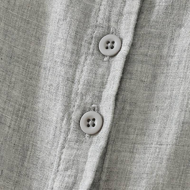 Buddha Stones Spring Casual Vintage Button-Up Contrast Collar Women's Long Sleeve Shirts - image 19
