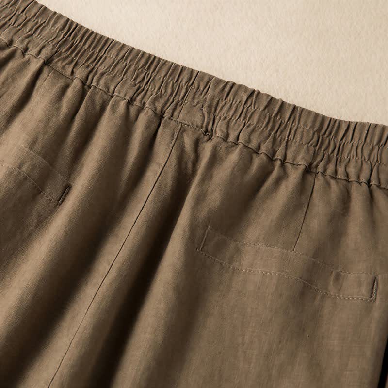 Buddha Stones Casual Solid Color Women's Wide Leg Pants With Pockets - image 1