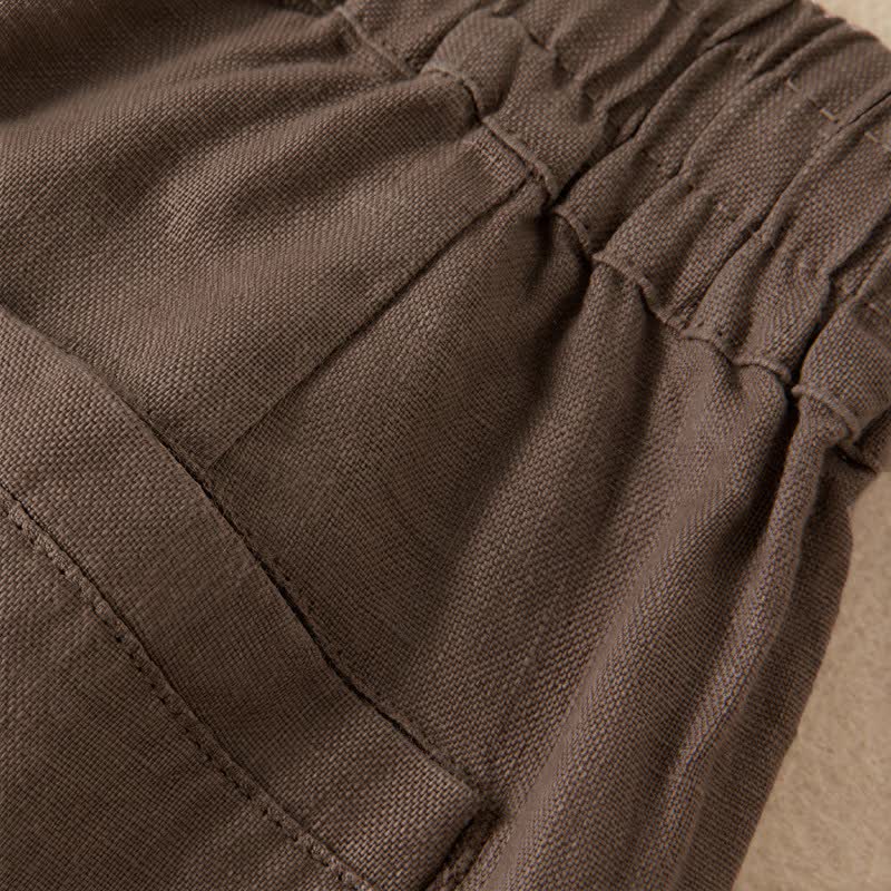 Buddha Stones Casual Solid Color Women's Wide Leg Pants With Pockets - image 17