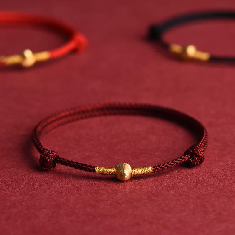 Buddha Stones Red String Hand-Woven Protection Bracelet Anklet - image 0