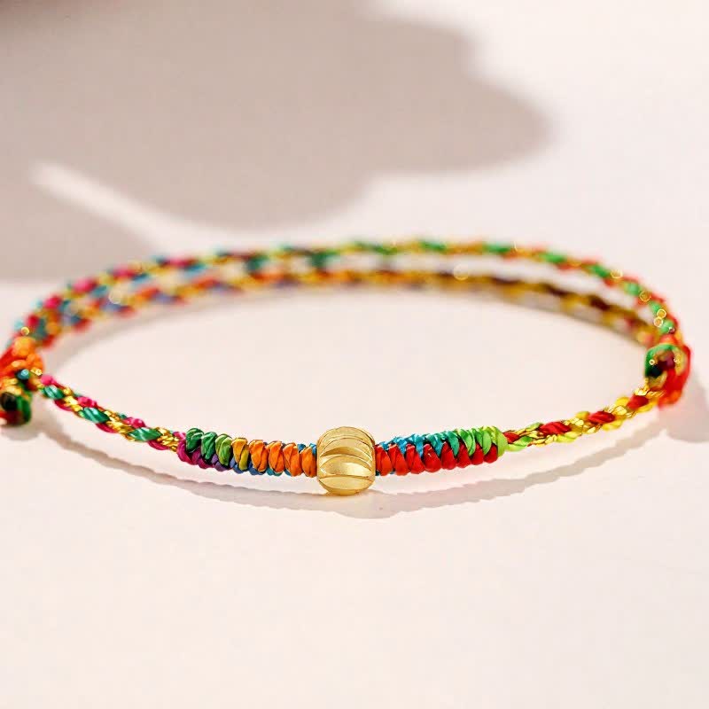 Buddha Stones Hand-Woven Colorful Red String Lucky Cord Bracelet - image 1