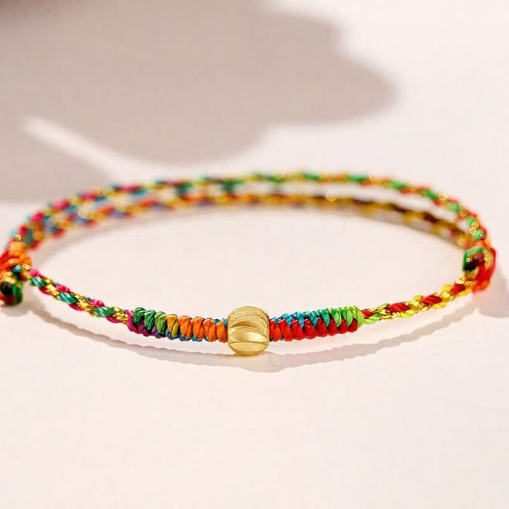 Buddha Stones Hand-Woven Colorful Red String Lucky Cord Bracelet - image 1