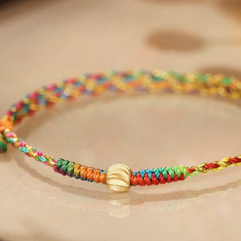 Buddha Stones Hand-Woven Colorful Red String Lucky Cord Bracelet - image 8