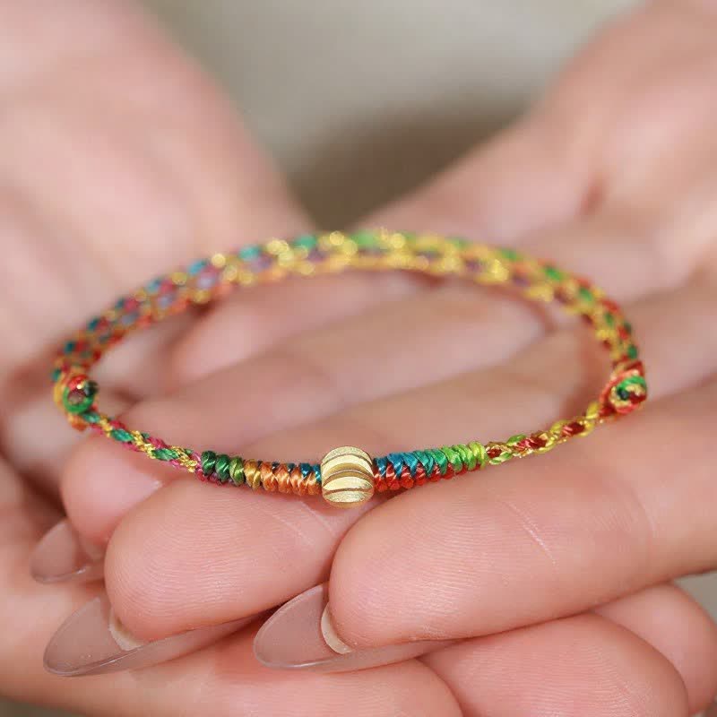 Buddha Stones Hand-Woven Colorful Red String Lucky Cord Bracelet - image 4