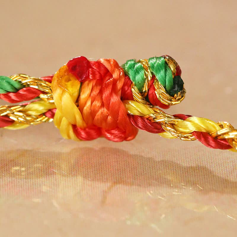 Buddha Stones Hand-Woven Colorful Red String Lucky Cord Bracelet - image 10