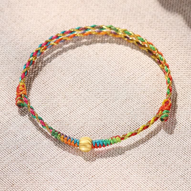 Buddha Stones Hand-Woven Colorful Red String Lucky Cord Bracelet - image 3