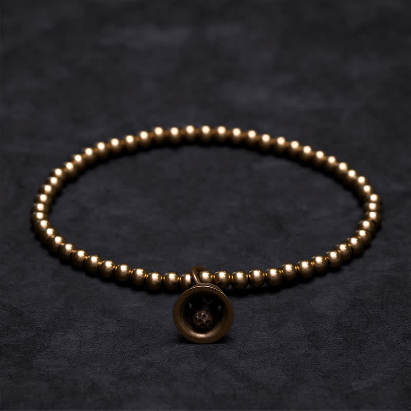 Buddha Stones Copper Beads Chinese Copper Coins Bell Wealth Bracelet - image 2