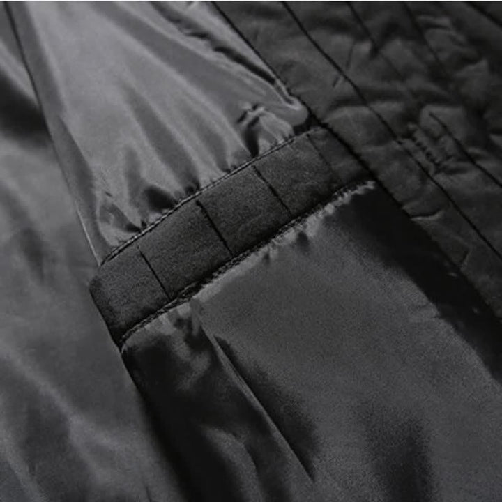 Buddha Stones Fall Winter Casual Tang Style Frog Button Solid Men's Jackets With Pocket - image 15