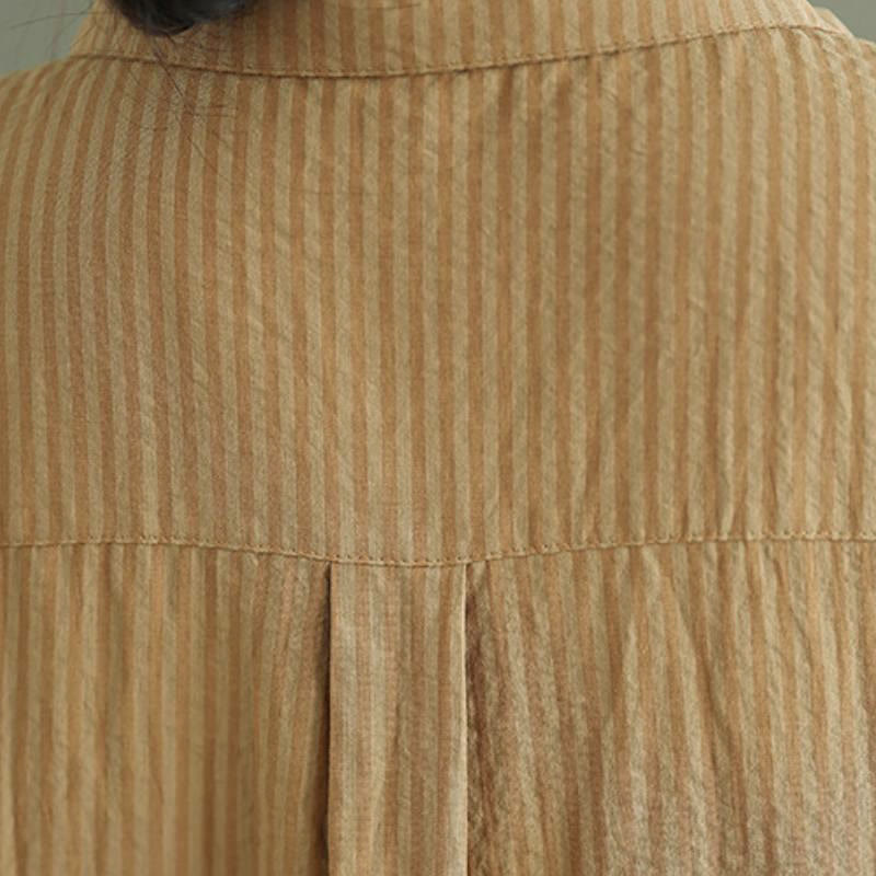 Buddha Stones Spring Fall Classic Simple Button-Up Solid Women's Long Sleeve Shirts - image 5