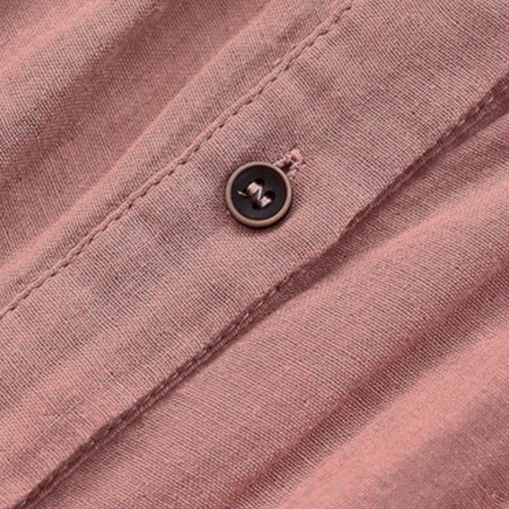Buddha Stones Spring Fall Minimalist Simple Button-Up Solid Women's Long Sleeve Shirts - image 12