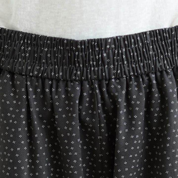 Buddha Stones Spring Summer Casual Floral Cropped Pants Women's Straight Leg Pants With Pocket - image 7