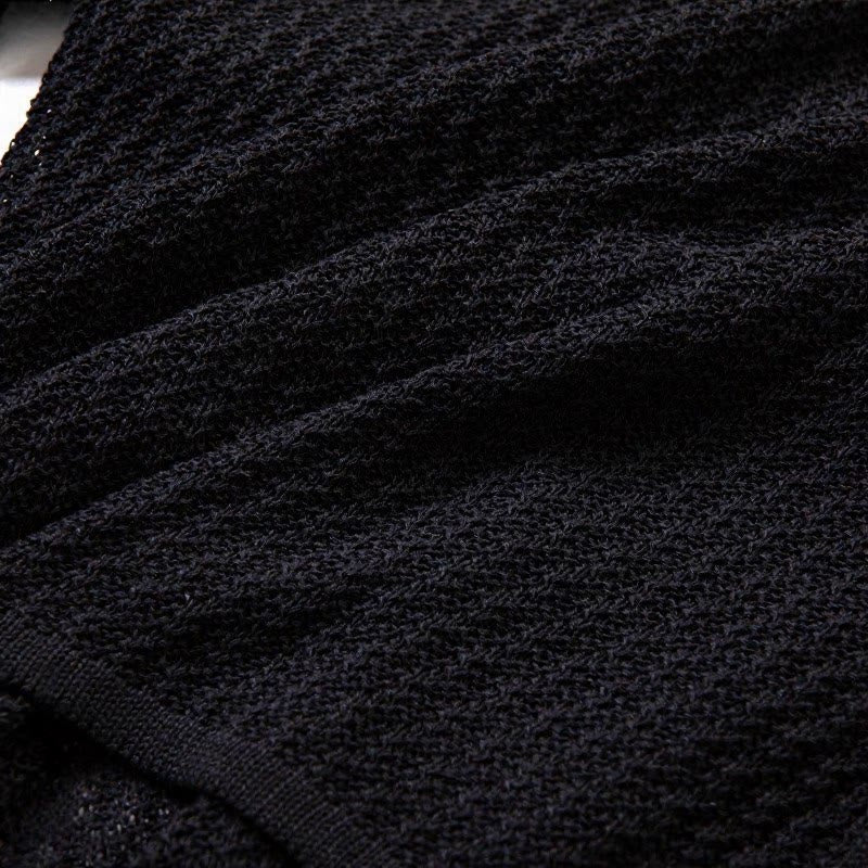 Buddha Stones Spring Casual Plain Solid Lace-up V-Neck Men's Kimono - image 4