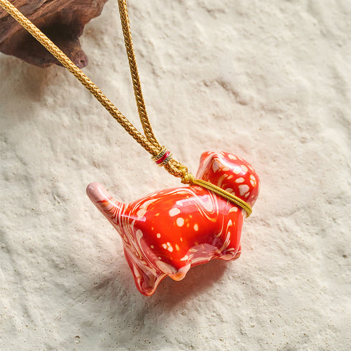 Buddha Stones Cute Cat Charm Balance Necklace - image 9